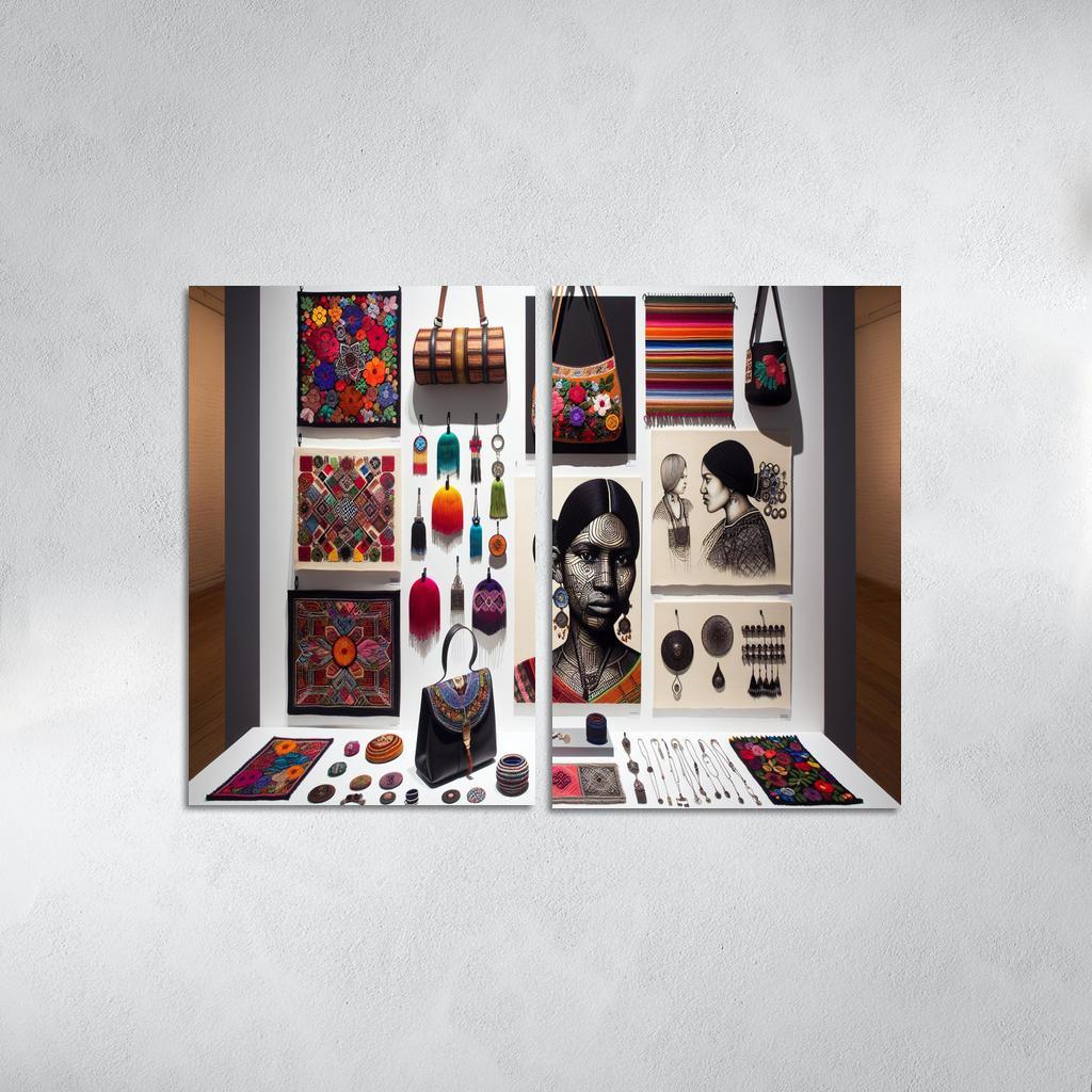 Artisan Craft Handmade Fashion and Accessories 2 Piece HD Canvas Wall Art-Original Frame