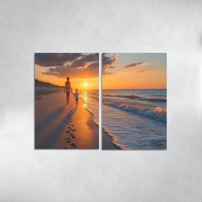 Footprints In The Heart A Mothers Journey Canvas Paintings Frame