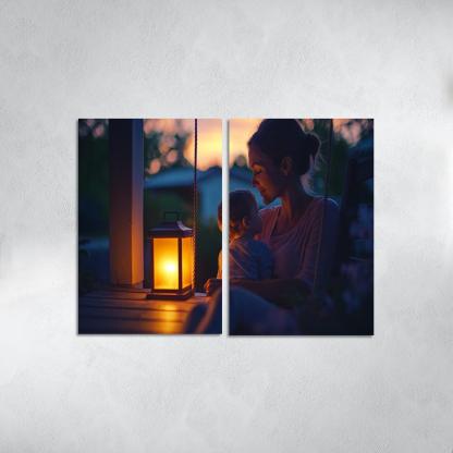 Her Gentle Whisper A Mothers Voice Canvas Paintings Frame