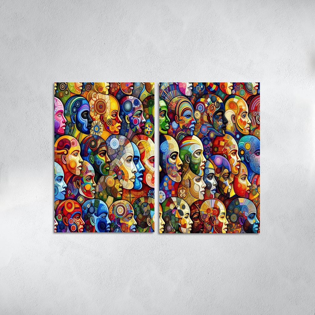 Unity In Diversity The Global Migration Experience Multi-panel Paintings