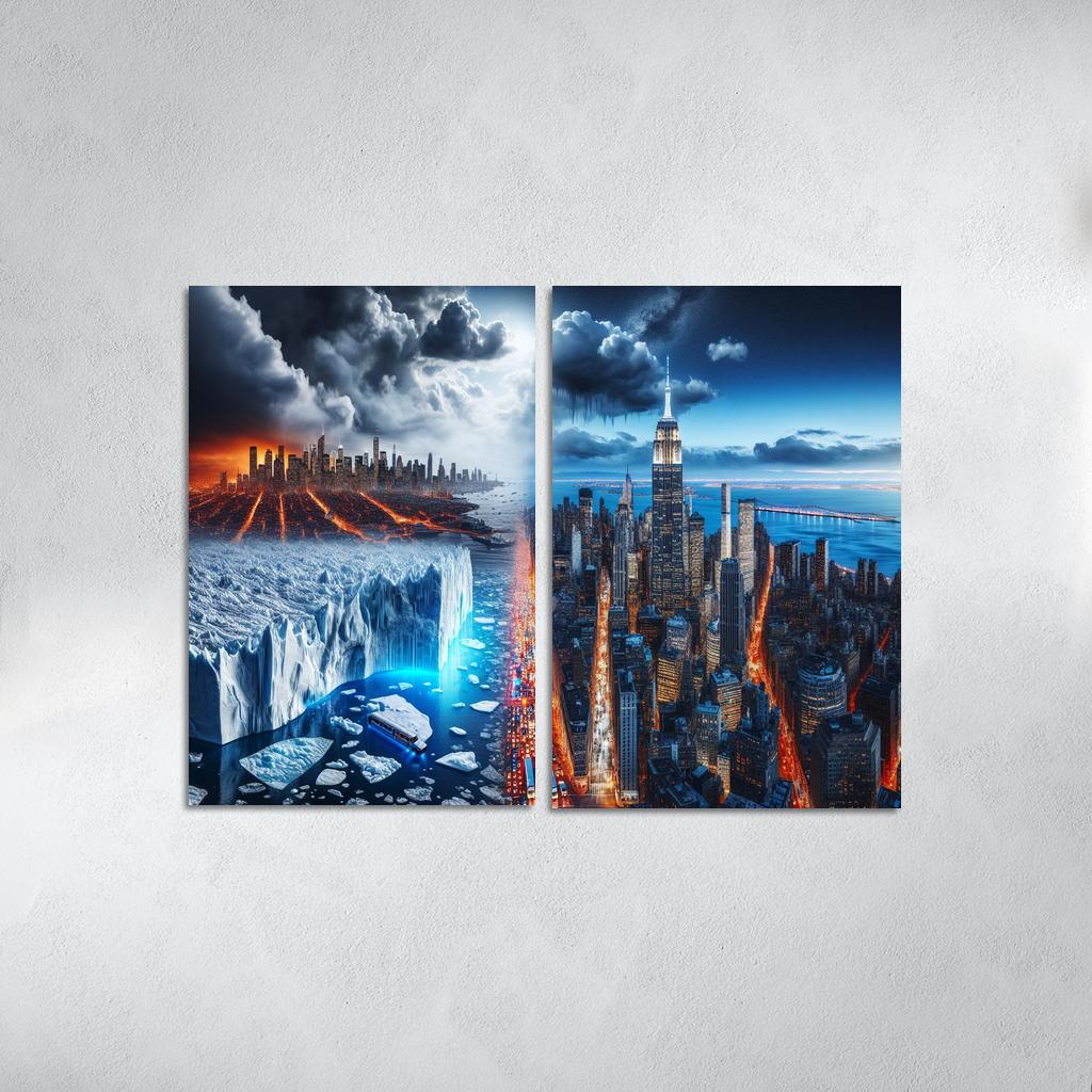 Sounding The Alarm Climate Crisis Awareness Custom Paintings Frame