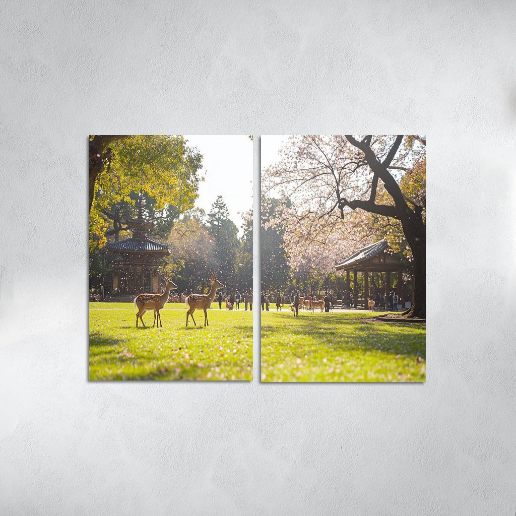 Nara Park Abstract Paintings Frame
