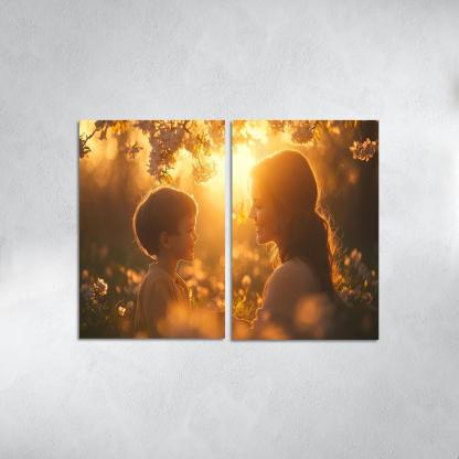 Heartstrings Of Connection A Mothers Unyielding Support Canvas Paintings Frame