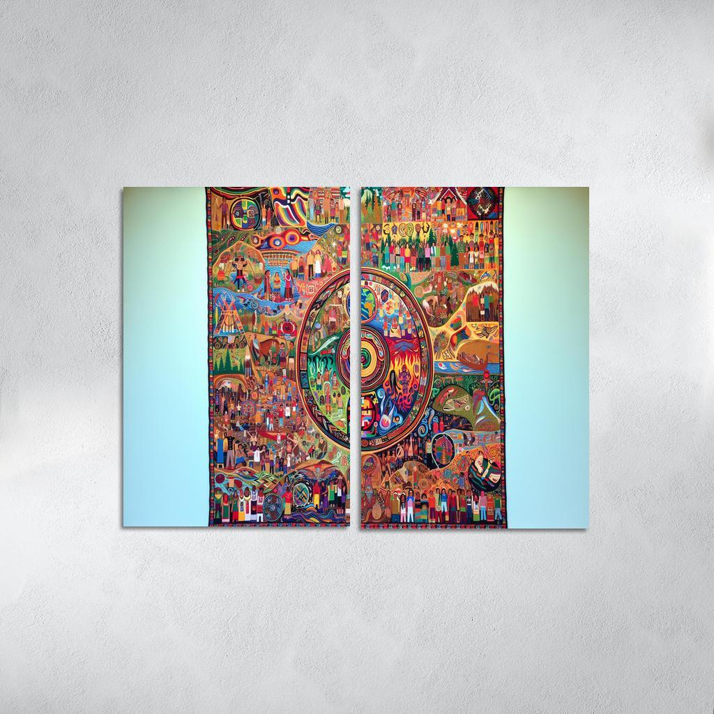 Voices Of The Forgotten Preserving Indigenous Cultures Custom Paintings Frame