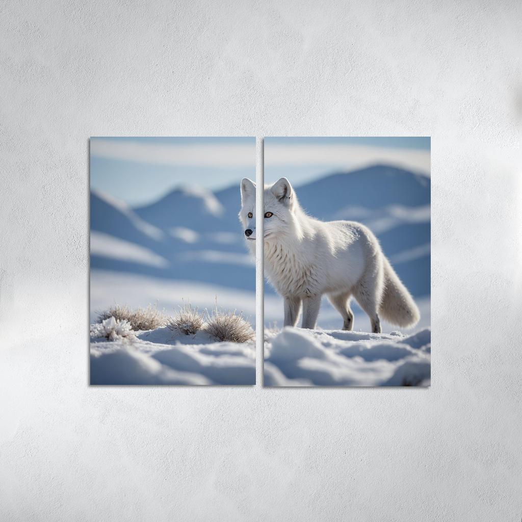 The Charming Arctic Fox Multi-panel Paintings