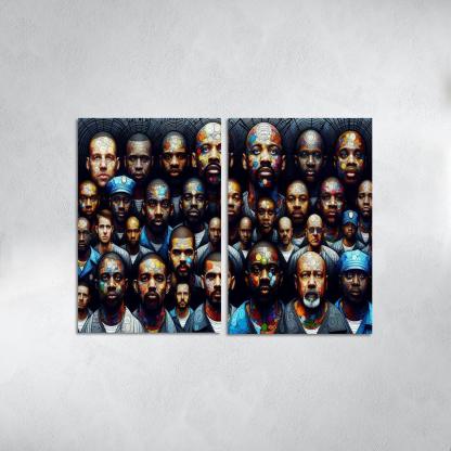 Echoes of Silence The Plight of the Incarcerated 2 Piece HD Canvas Wall Art-Original Frame