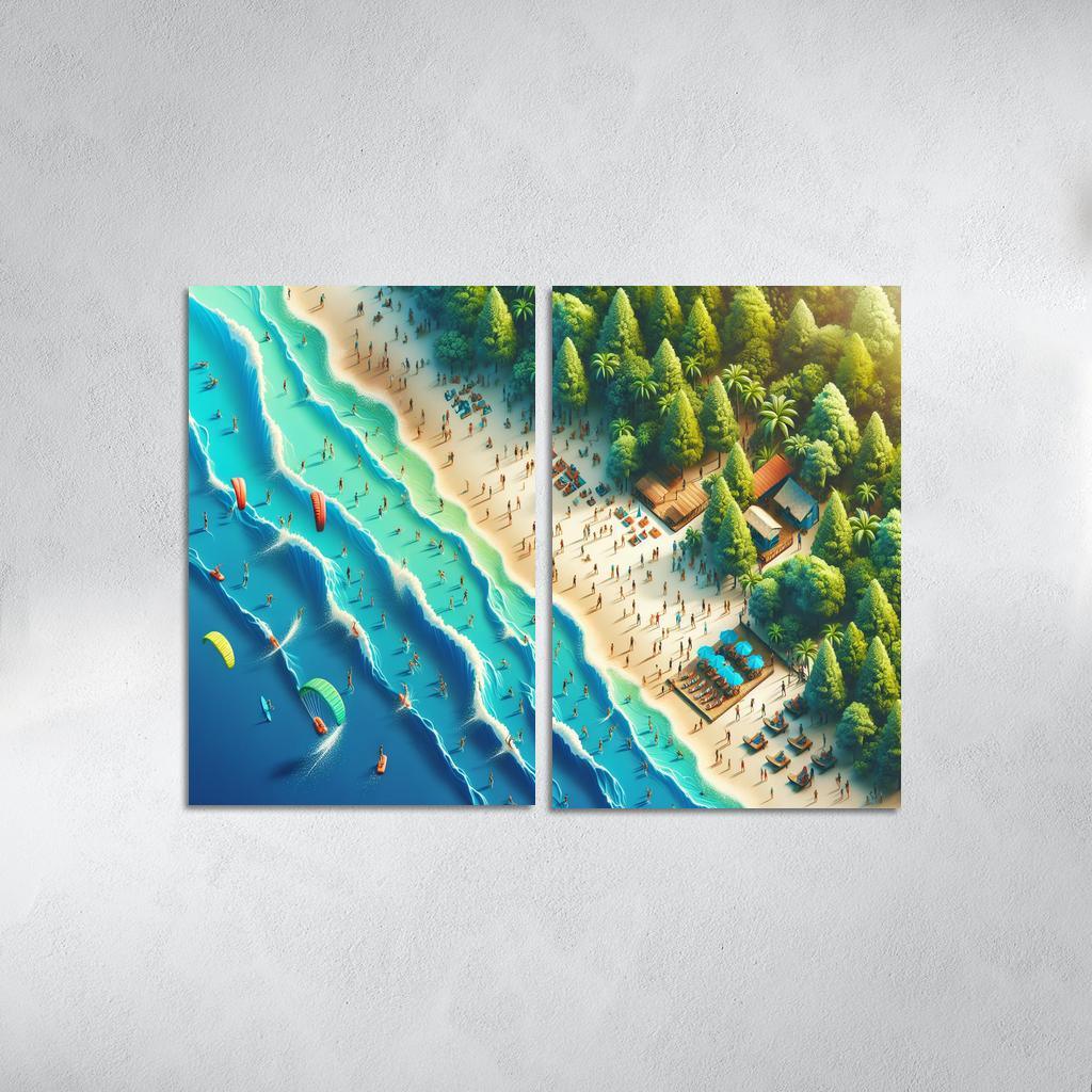 Echo Bay Adventure Beach Modern Paintings Frame