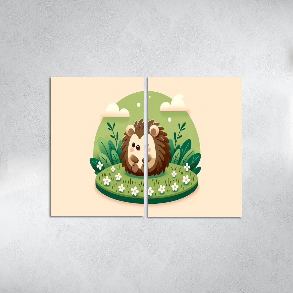 Friendly Hedgehog Modern Paintings Frame
