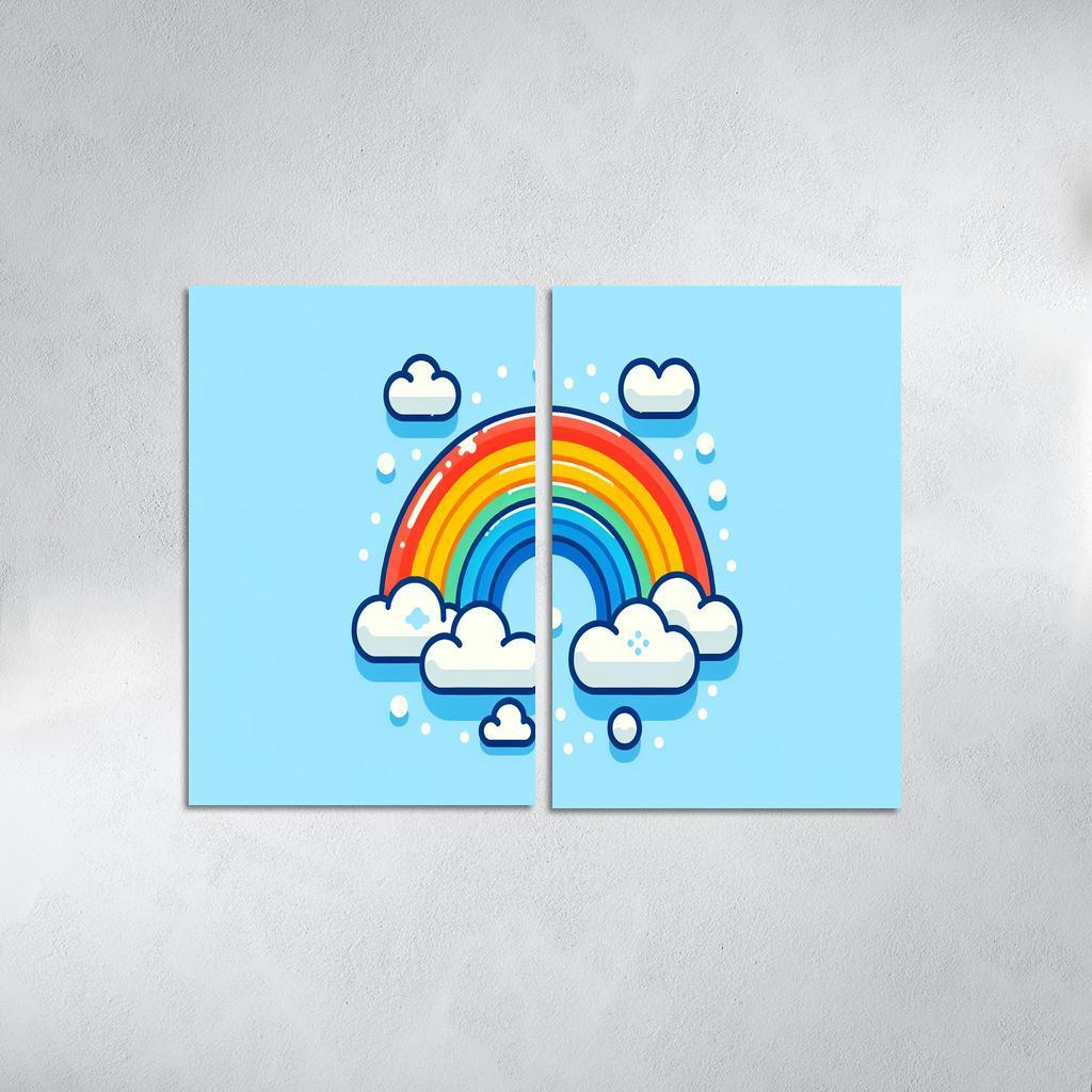 Radiant Rainbow - Colorful Dreams Framed Paintings