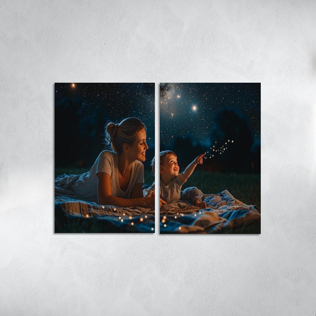 The Star In The Sky A Mothers Guidance Custom Paintings Frame
