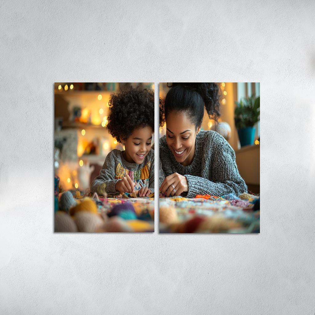 Threads Of Love Weaving A Mother's Legacy Canvas Paintings Frame