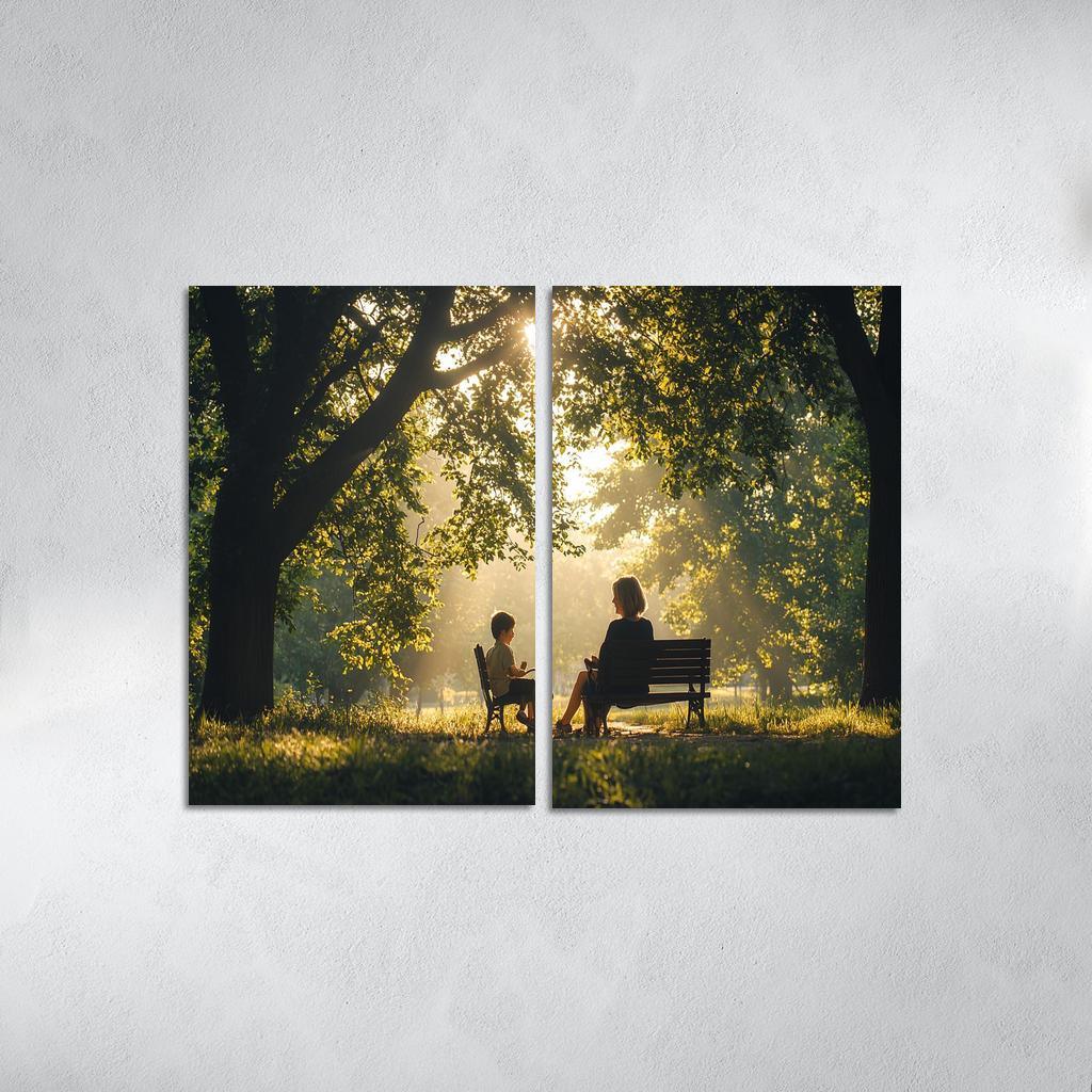 Reflections Of Love A Mother's Heartfelt Advice Canvas Paintings Frame