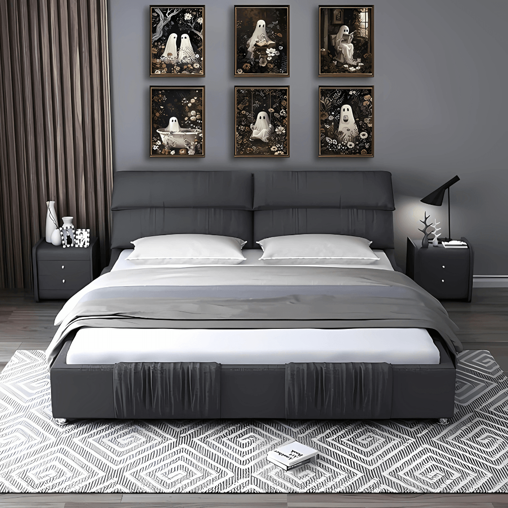 Vintage Landscape Gallery Wall Art Set-Original Frame