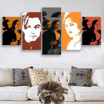 Titanic 5 Piece HD Multi Panel Canvas Wall Art Frame-Original Frame