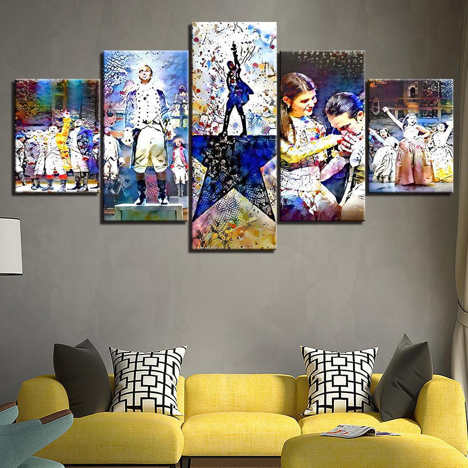 The Musical 5 Piece HD Multi Panel Canvas Wall Art Frame-Original Frame