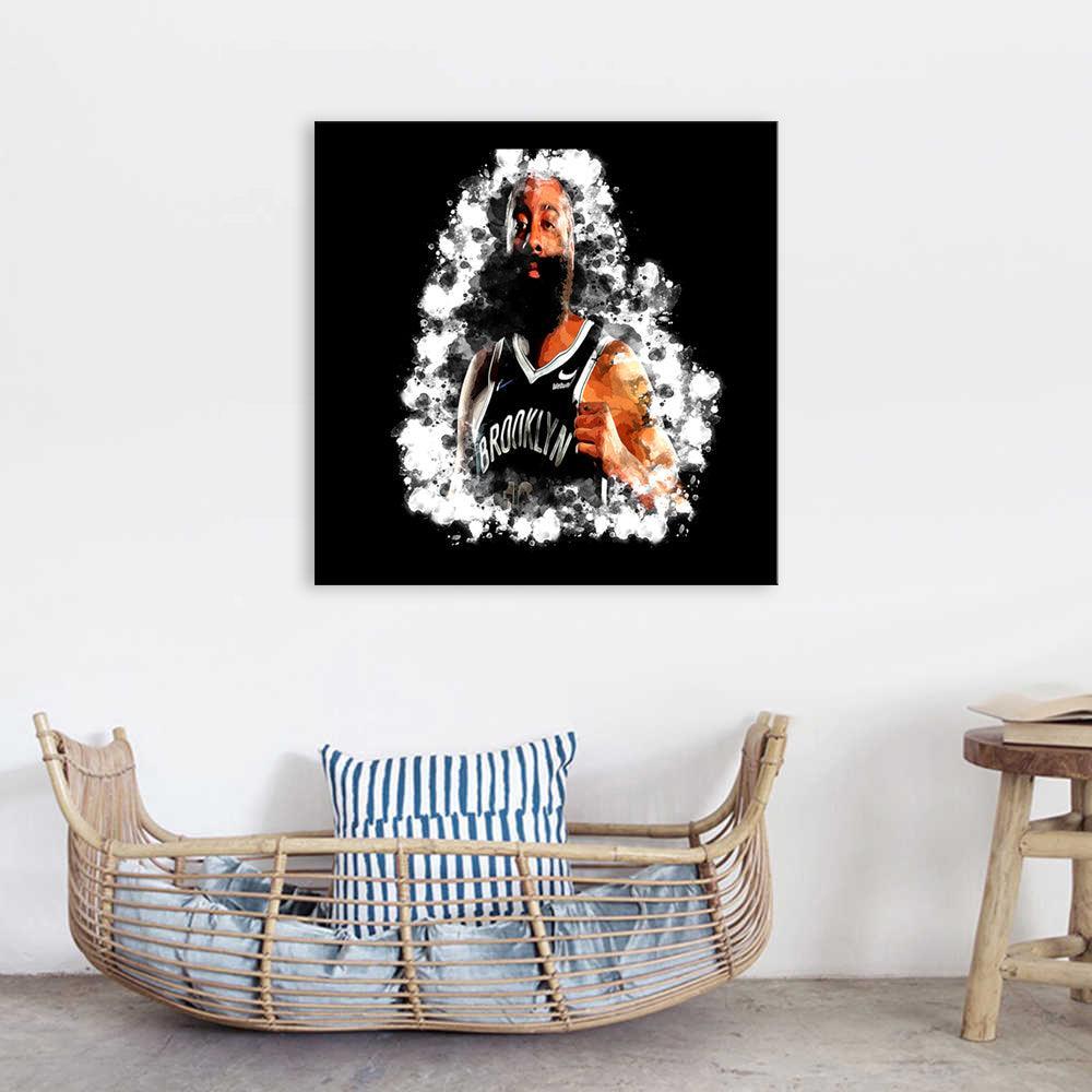 James Harden 1 Piece HD Multi Panel Canvas Wall Art Frame-Original Frame