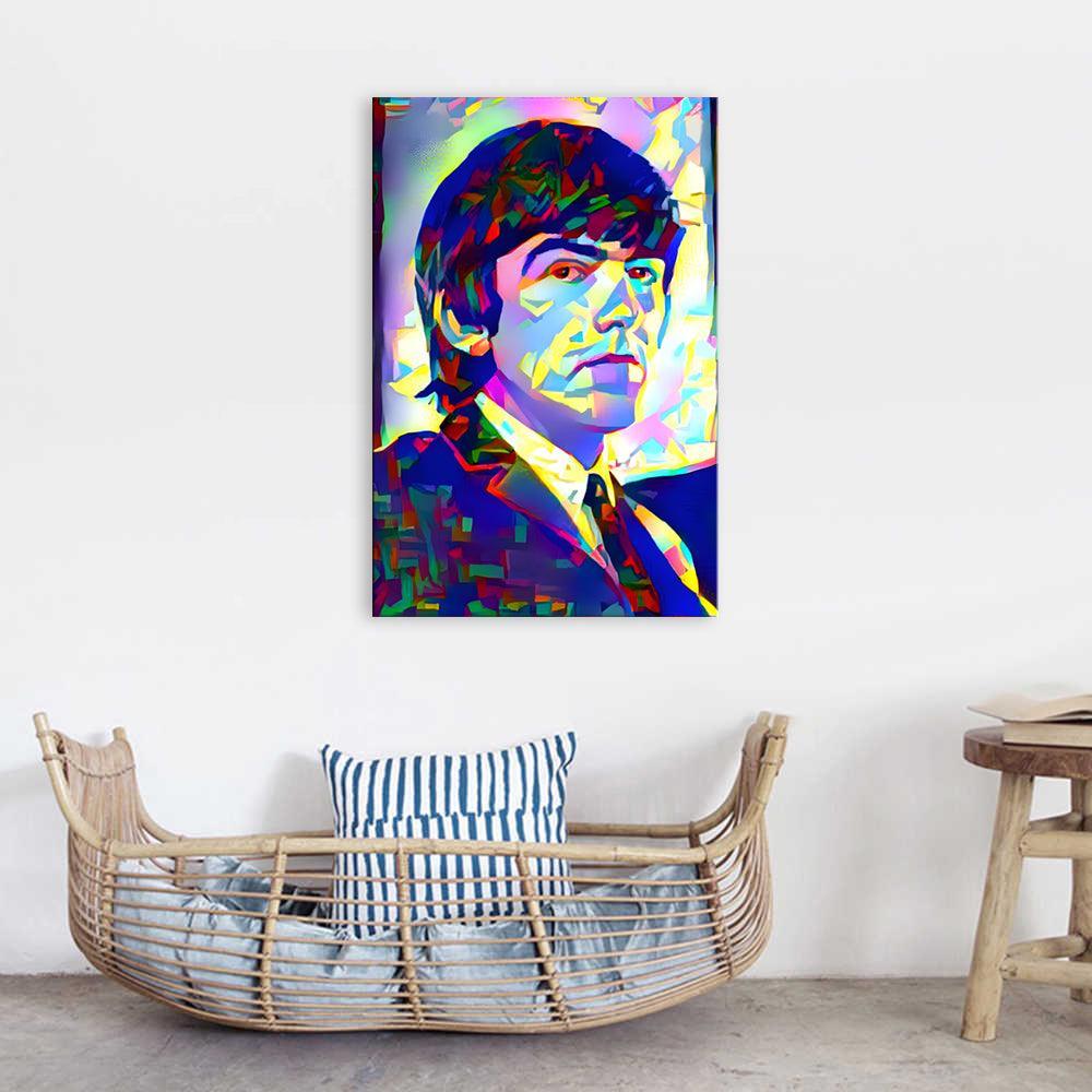 Abstract Beatles 1 Piece HD Multi Panel Canvas Wall Art Frame-Original Frame