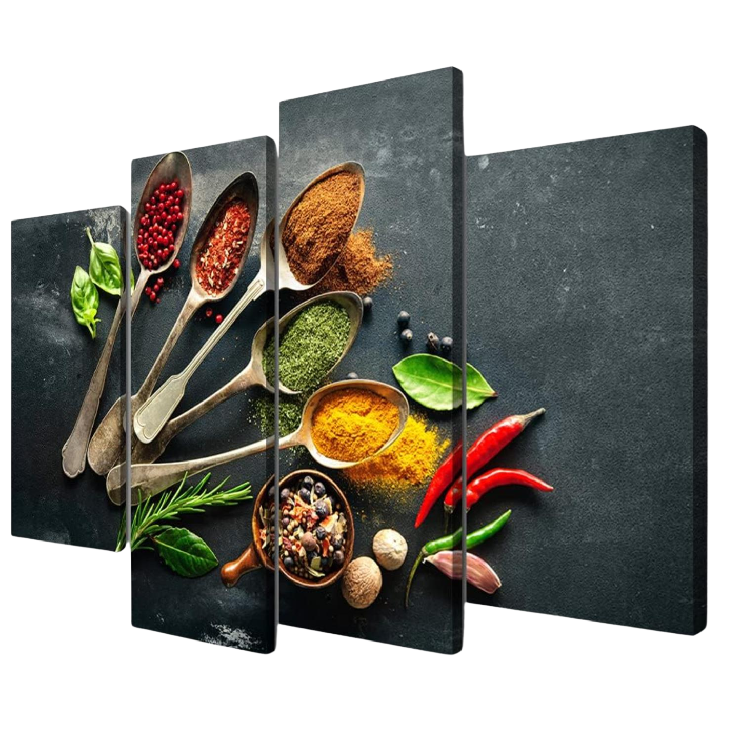 4 Modern Kitchen Canvas Wall Art