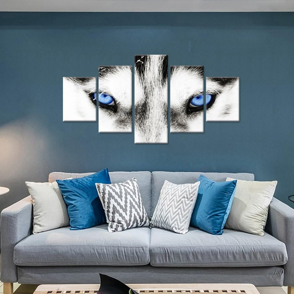 Large Wolf Canvas Wall Art Multi Panel Set
