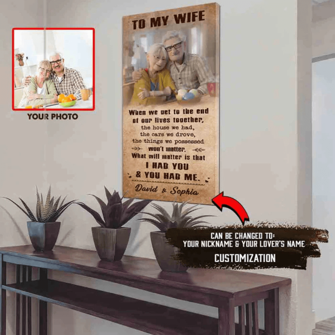 Personalized Anniversary Canvas Print