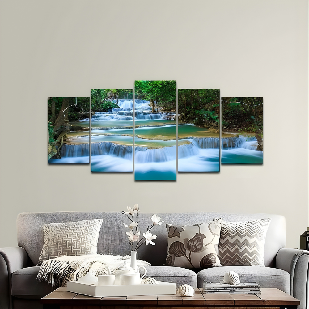Peaceful Waterfall Canvas Set