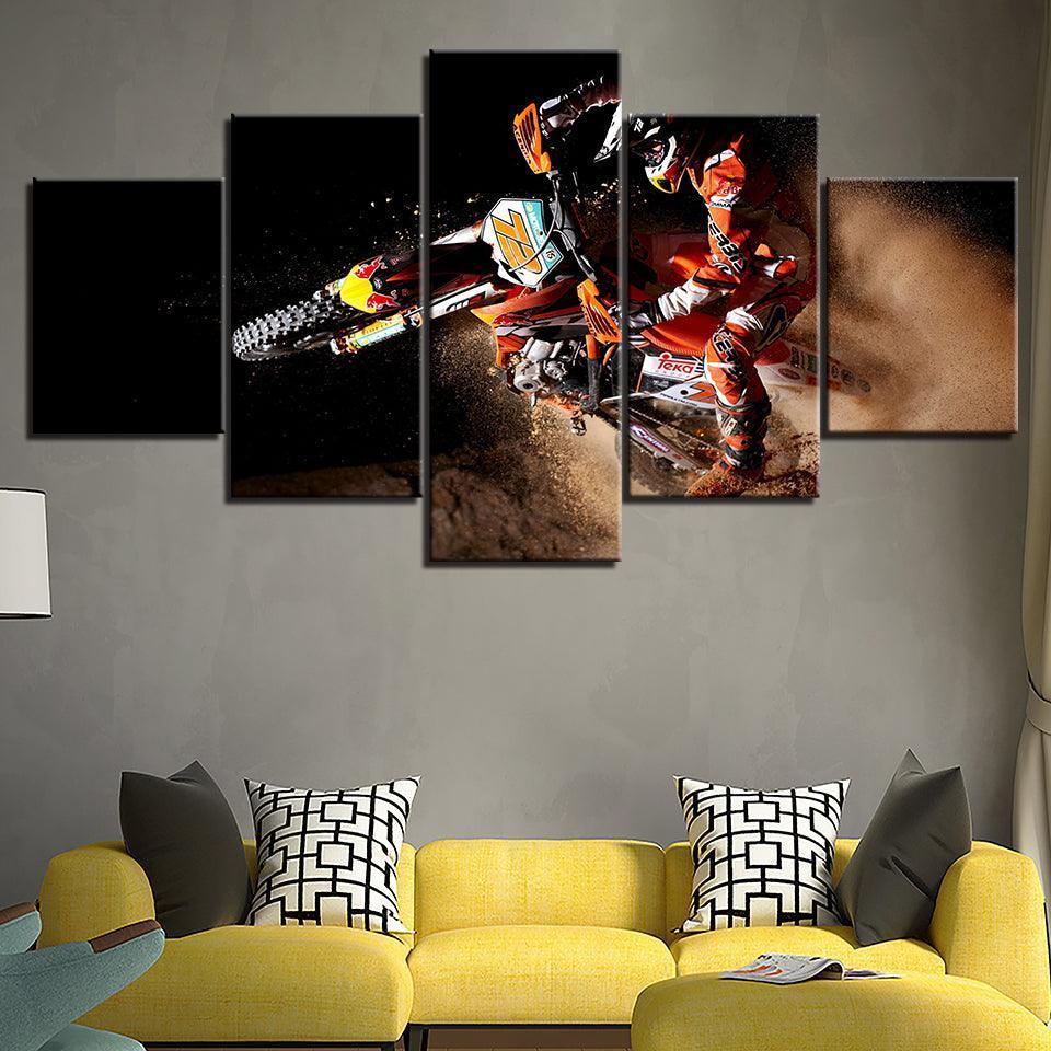 Adrenaline-Fueled Motocross Canvas Collection for Wall Decoration-Original Frame