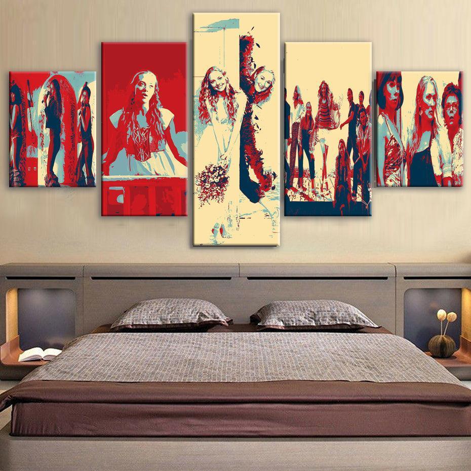 Mamma Mia 5 Piece HD Multi Panel Canvas Wall Art Frame-Original Frame