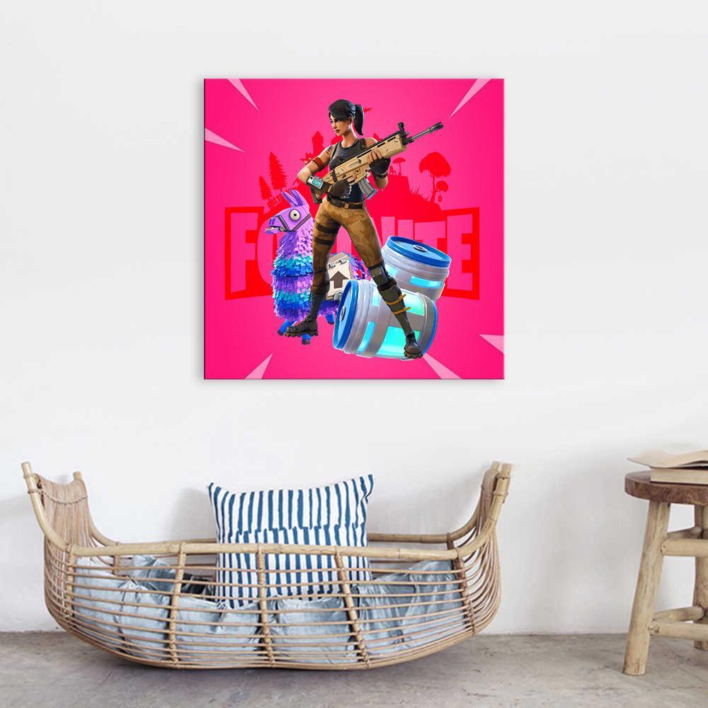 Fornite 1 Piece HD Multi Panel Canvas Wall Art Frame-Original Frame