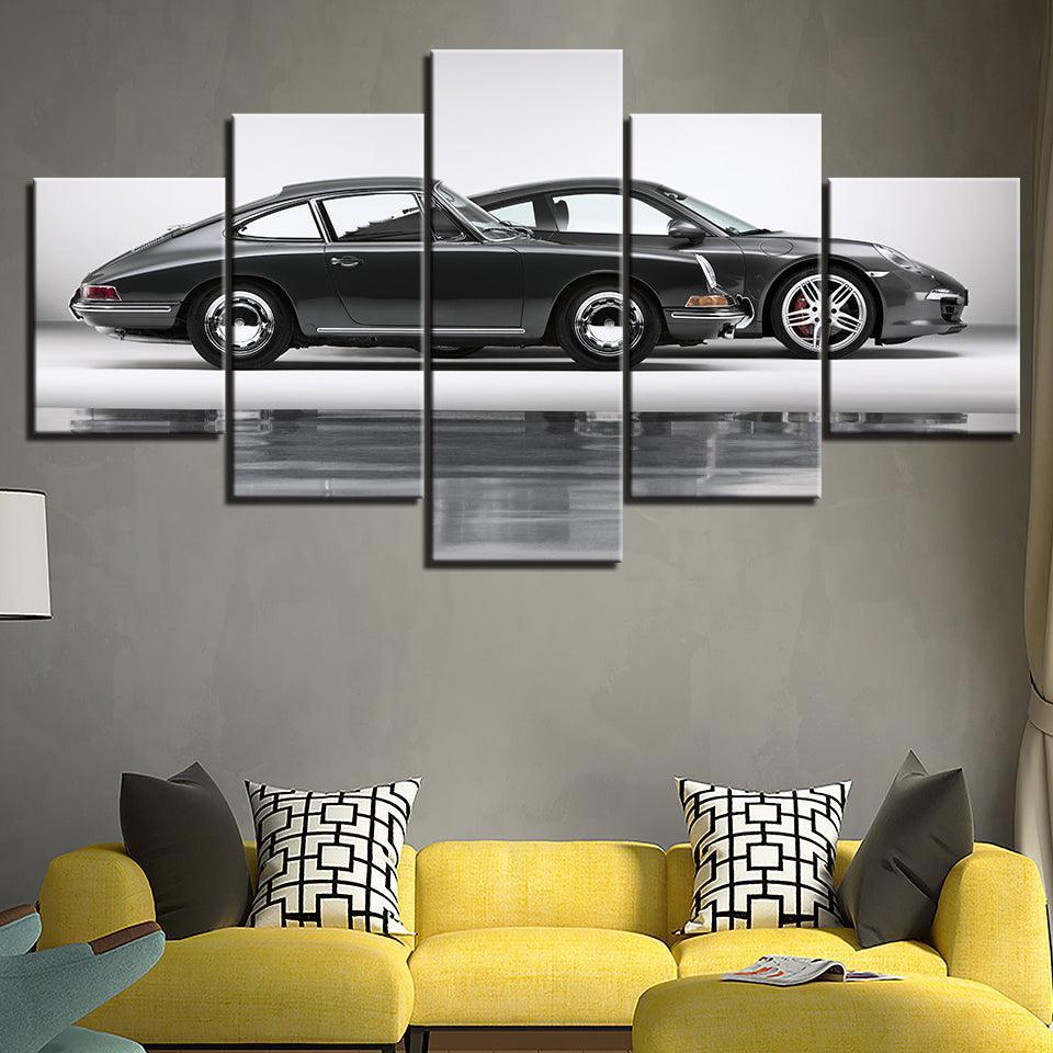 Classic Cars 5 Piece HD Panel Canvas Wall Art Frame-Original Frame