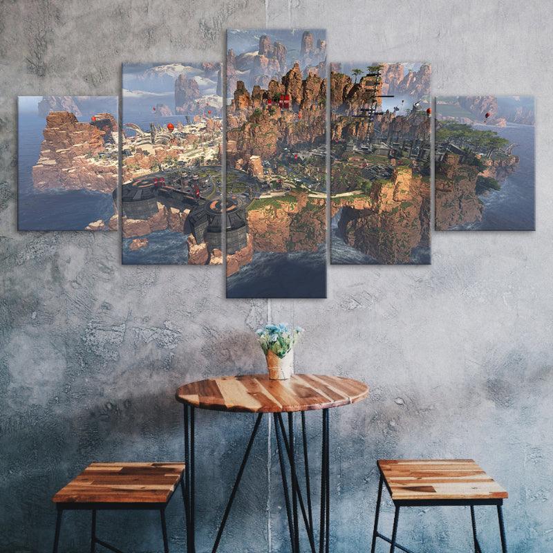 5 Piece Battlefield HD Multi Panel Home Decor Canvas-Original Frame