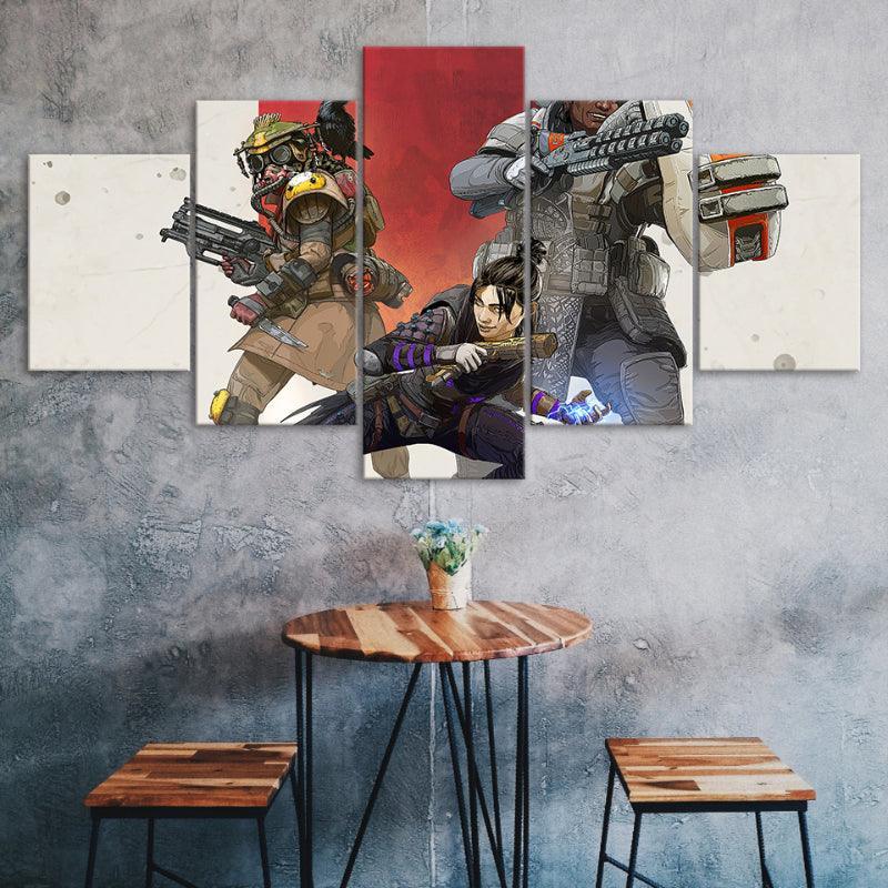 Multiplayer Battleground 5 Piece Wall Art Frame-Original Frame