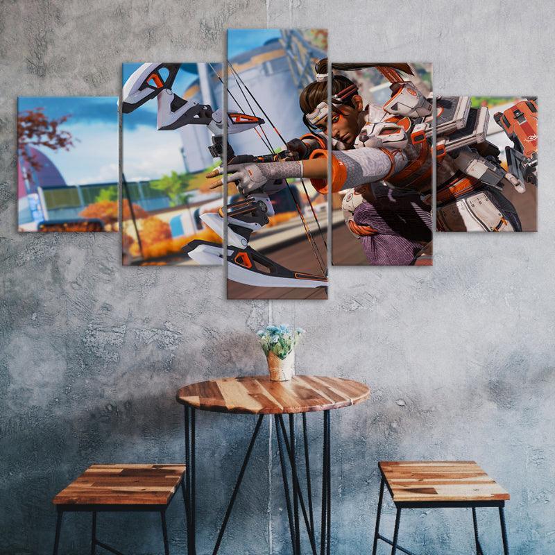Apex Legends Modern Work 5 Piece HD Multi Panel Canvas-Original Frame