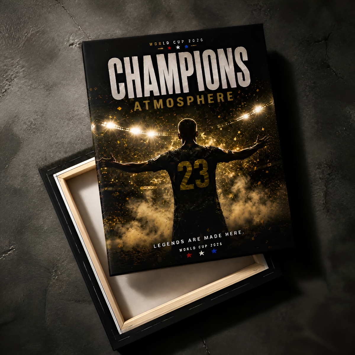Champions Atmosphere Football Stadium Canvas Wall Art Poster