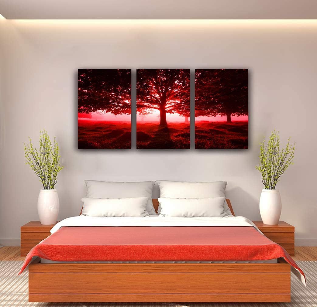 3 Pieces Ocean Beach Palm Wall Art For Room Home Decoration