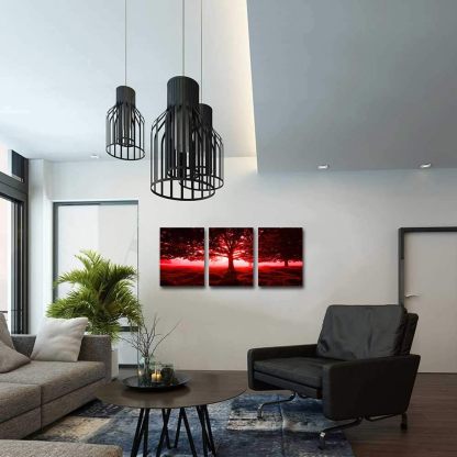 3 Pieces Ocean Beach Palm Wall Art For Room Home Decoration