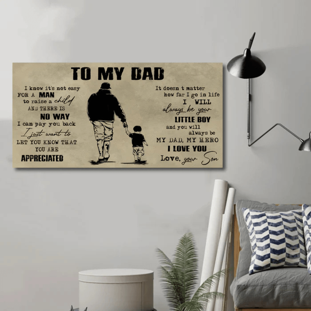 Father and Son Canvas Print