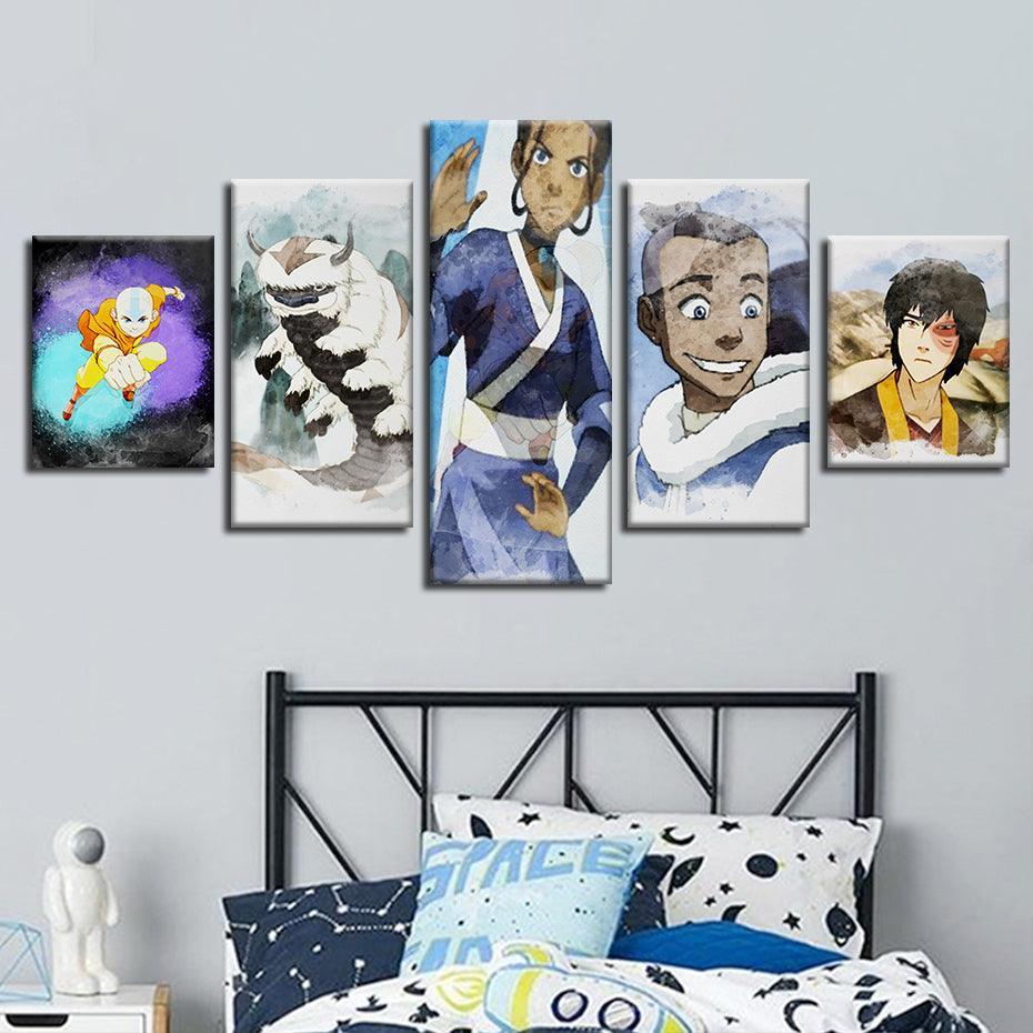 Avatar 5 Piece HD Multi Panel Canvas Wall Art Frame-Original Frame