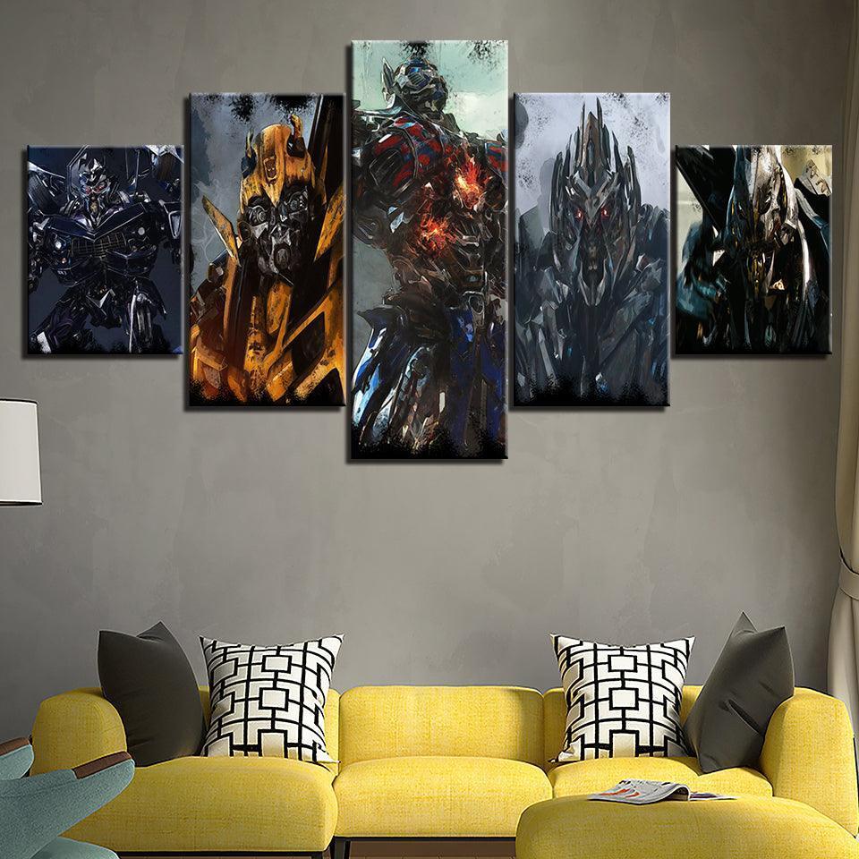 Transformers 5 Piece HD Multi Panel Canvas Wall Art Frame-Original Frame