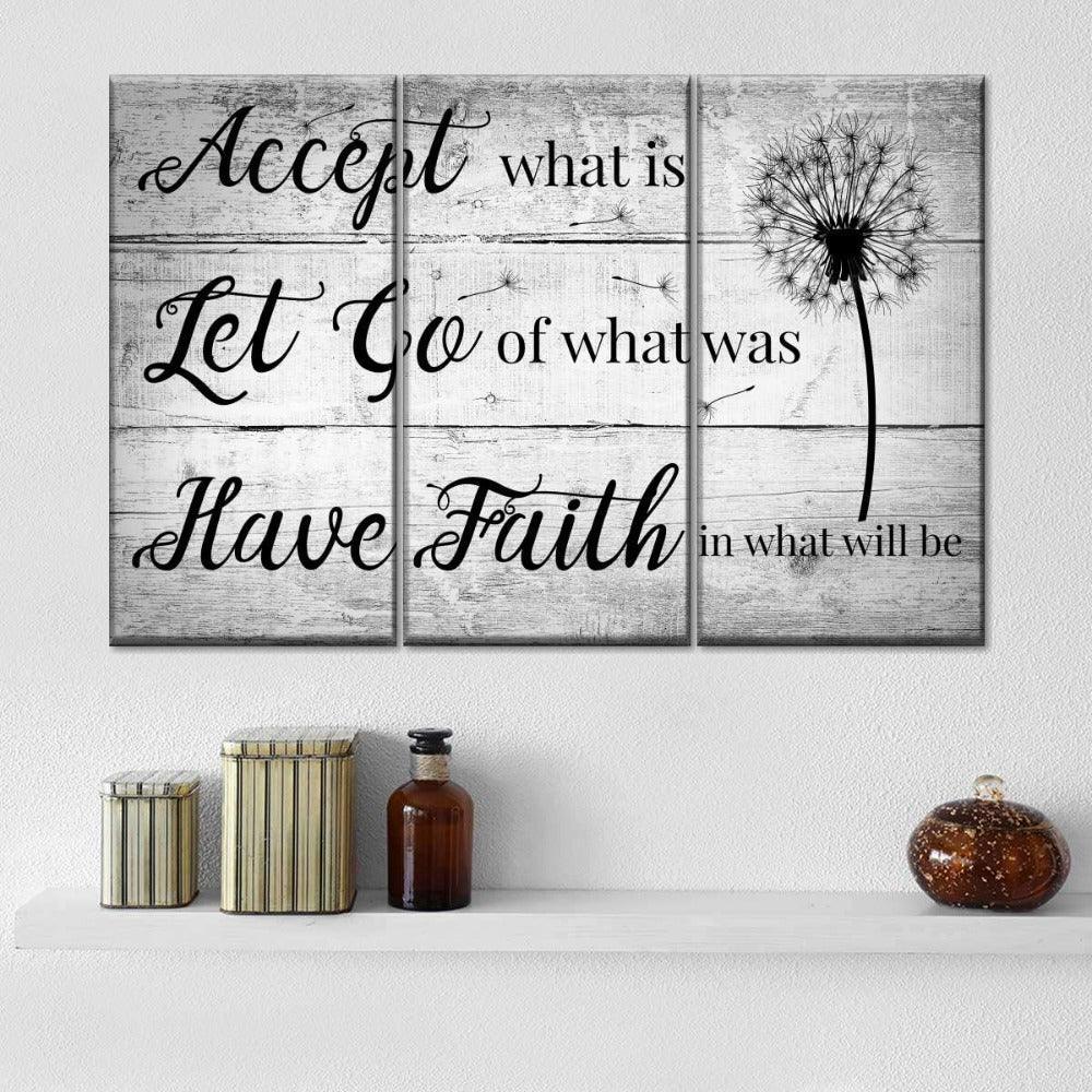 3 Pieces Black And White Dandelion Artwork Canvas Paintings-Original Frame