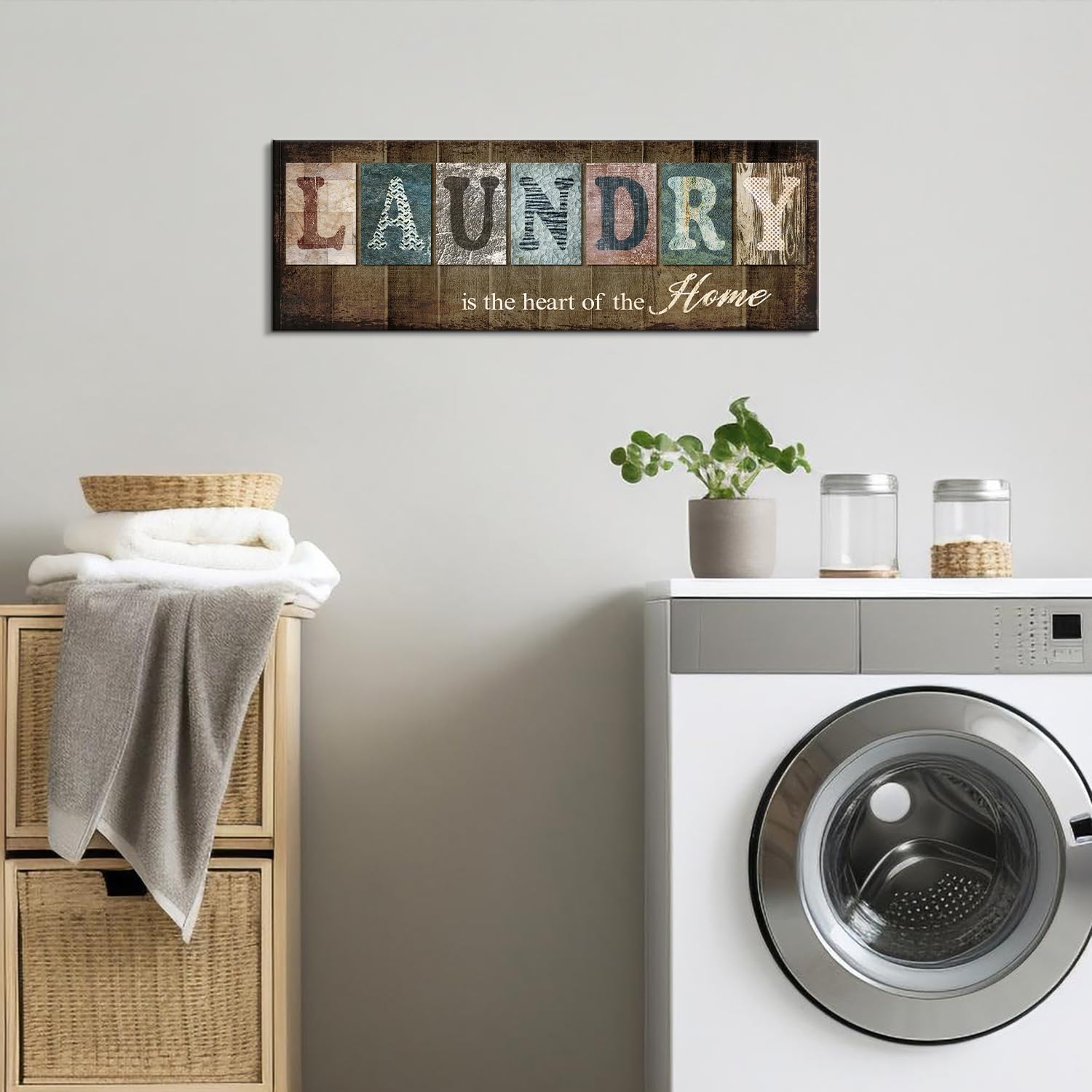 Family Sign Canvas Décor Painting 5 Pieces Wall Art