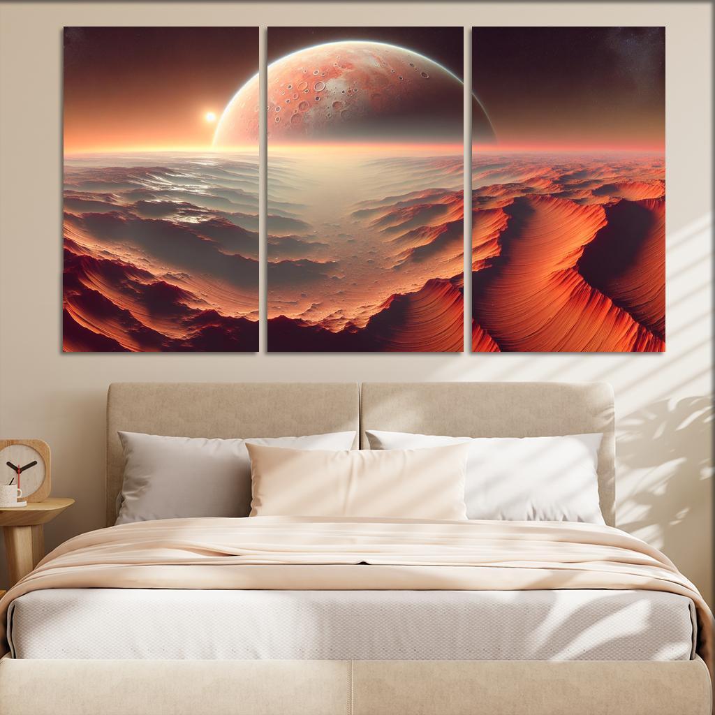 The Evolving Landscape Of Mars Abstract Paintings Frame