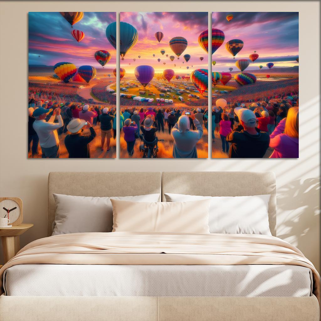 Albuquerque International Balloon Fiesta - Usa Framed Paintings