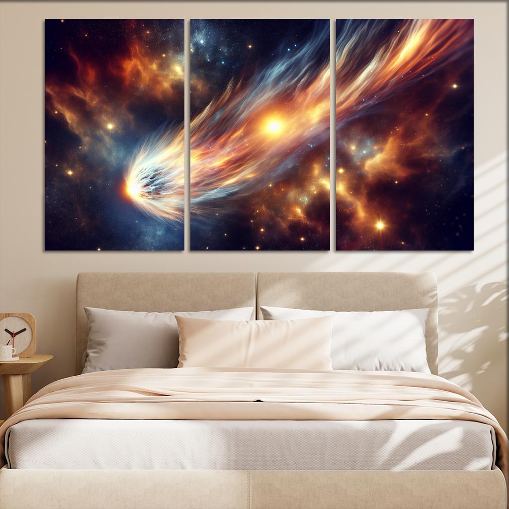 The Allure Of Comets And Their Trails Abstract Paintings Frame
