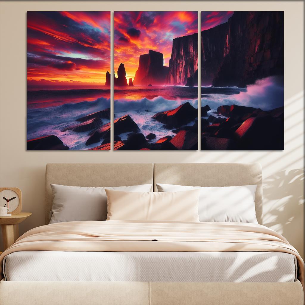 Sunset Cliffs A Photographers Dream Canvas Paintings Frame