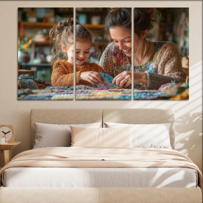 Threads Of Time A Mothers Lifelong Journey Canvas Paintings Frame