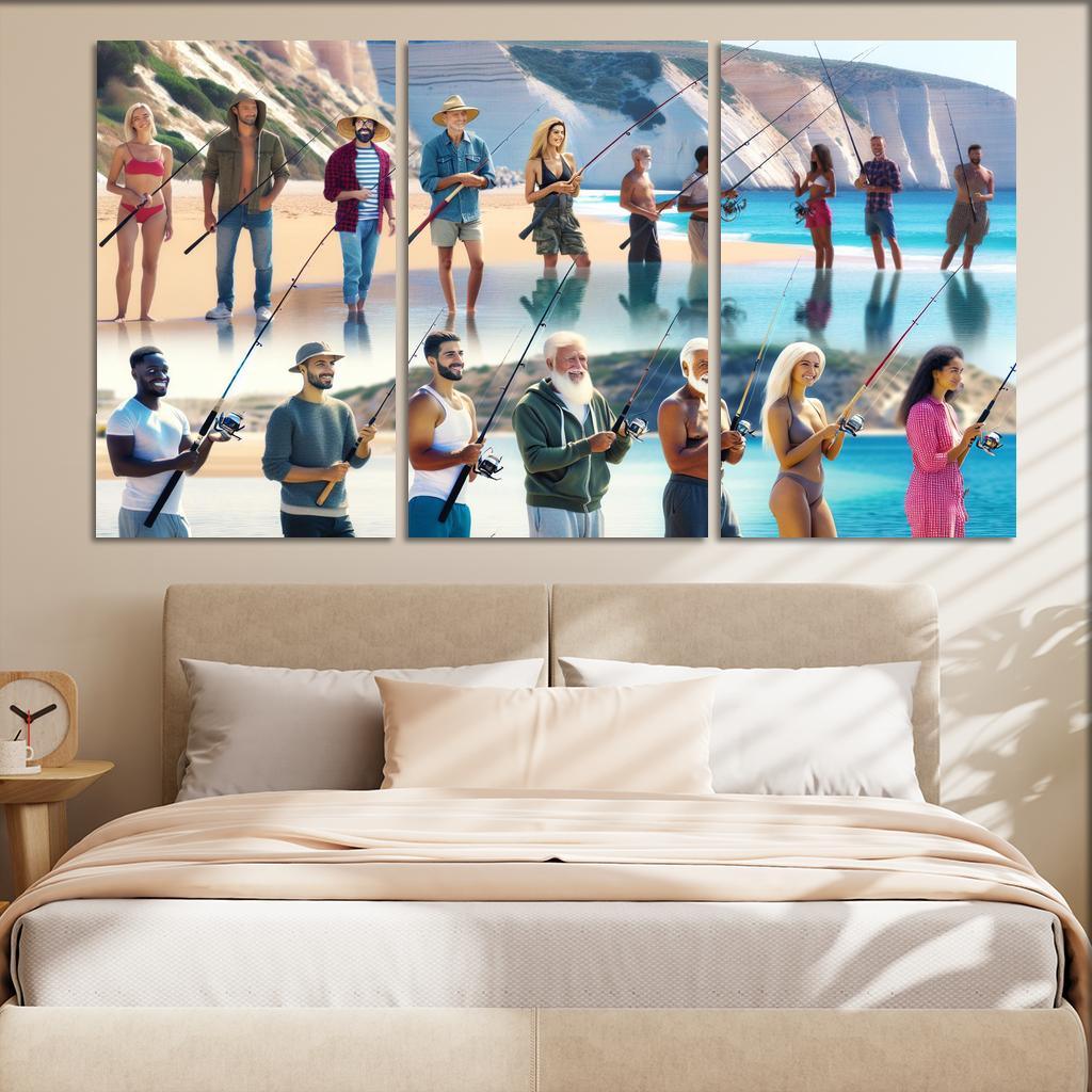 Fisherman's Retreat A Sportsmans Paradise Canvas Paintings Frame