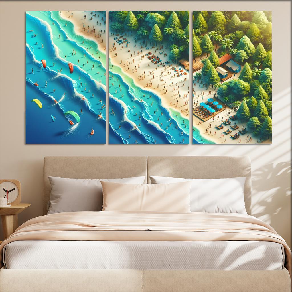 Echo Bay Adventure Beach Modern Paintings Frame