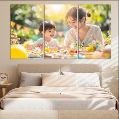 Moments Of Joy Celebrating Togetherness Custom Paintings Frame