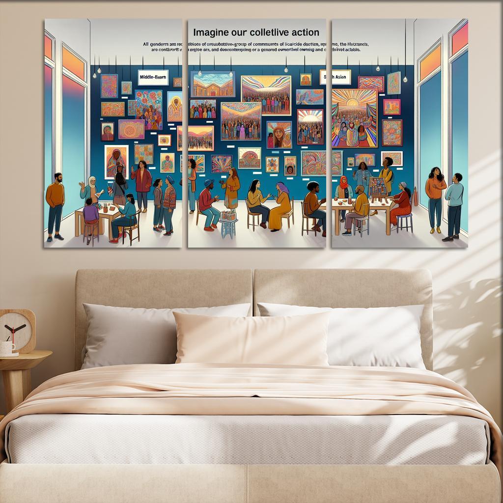 The Power Of Us Community Building Through Art Multi-panel Paintings