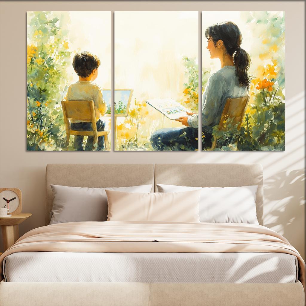 The Bridge Of Trust A Mothers Supportive Love Custom Paintings Frame